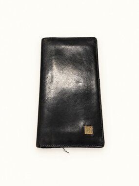 Dunhill Black Leather Long Bifold Wallet